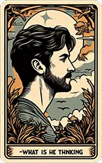 Free love tarot what is he thinking